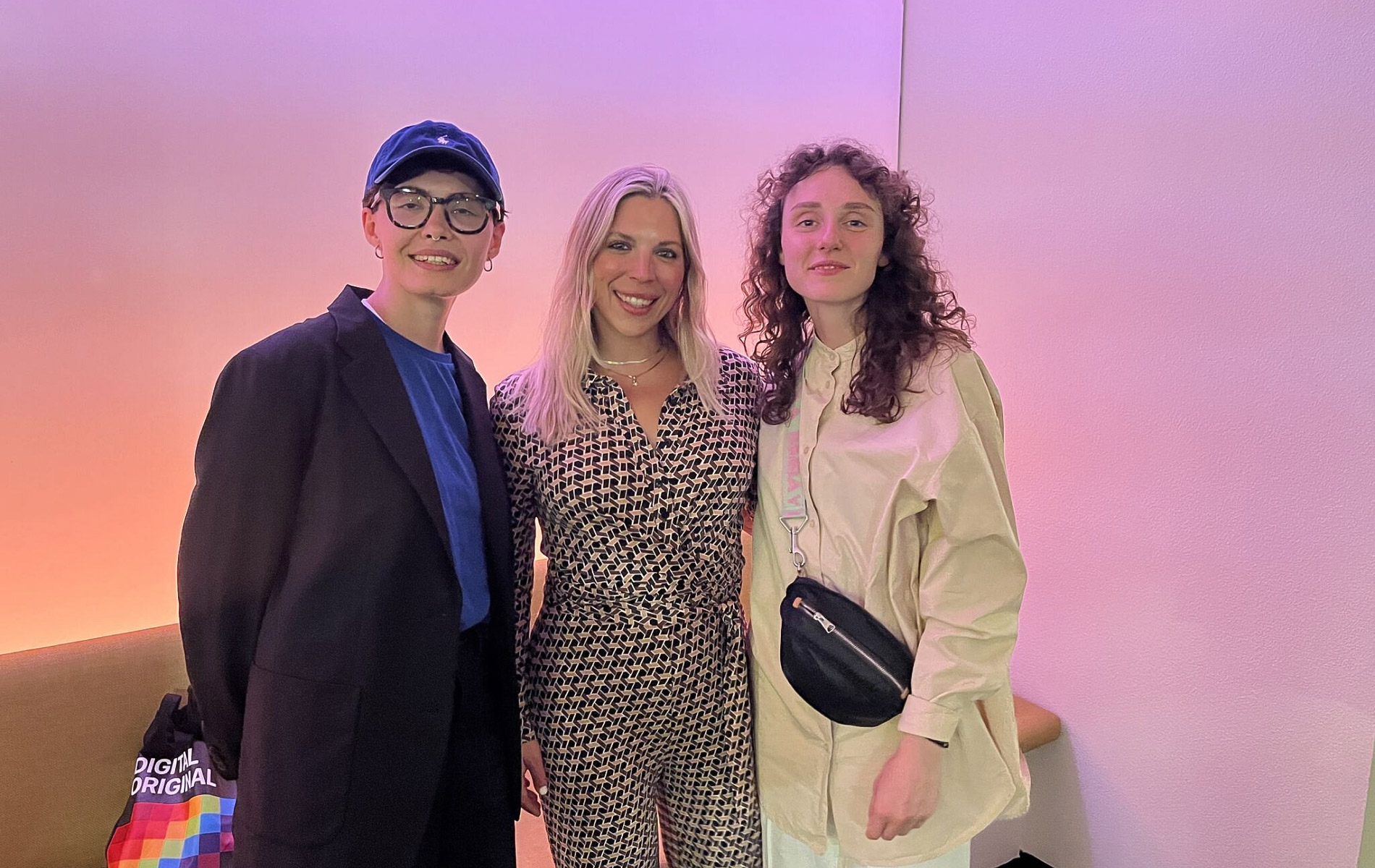 <strong class="font-semibold"><i>Left to right:</i></strong> Yuliia Berdiiarova, Raina Valentine (Pace), Anna Filippova, at Basel, Switzerland (June 2024).