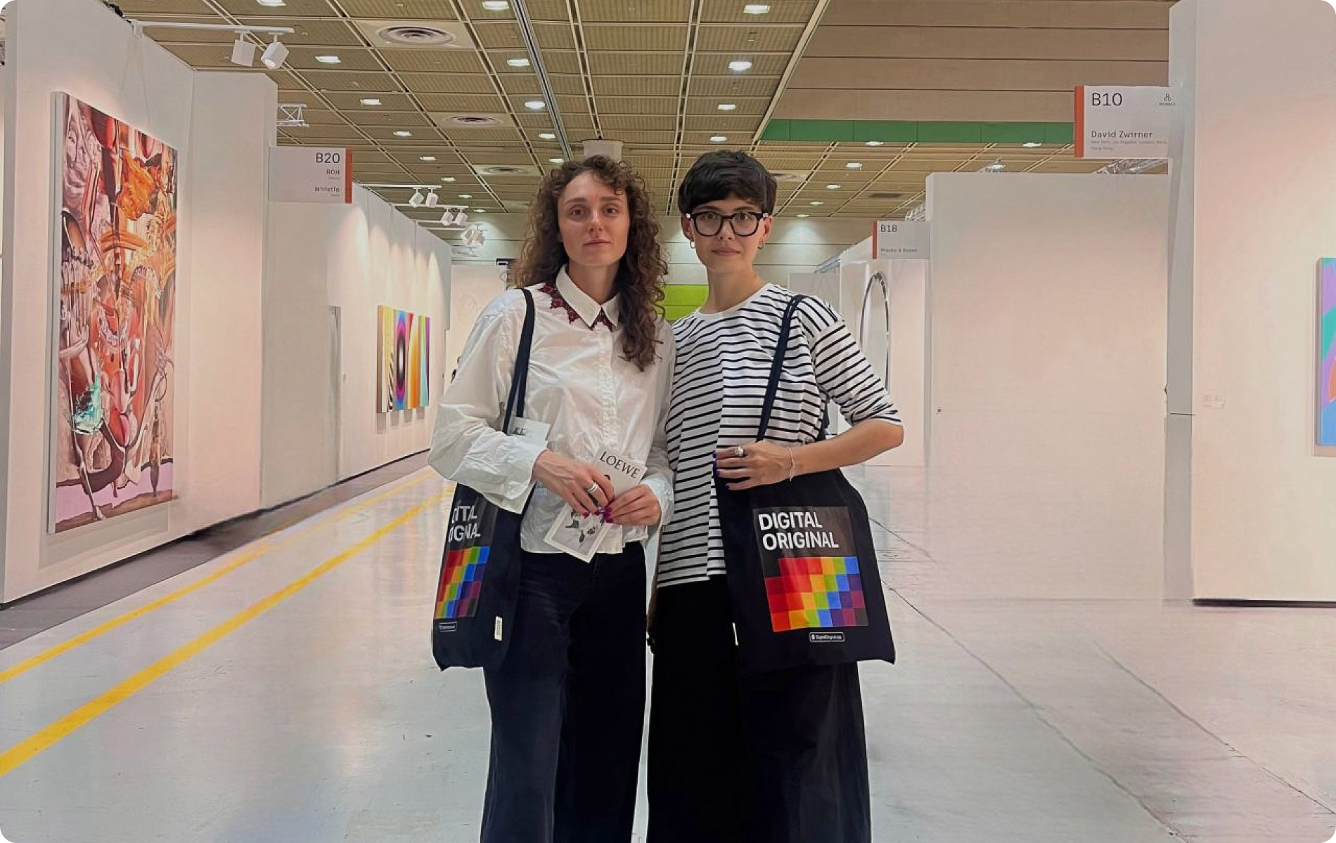 Anna Filippova and Yuliia Berdiiarova on FRIEZ Seoul 2024. Seoul, Korea. (September, 2024).